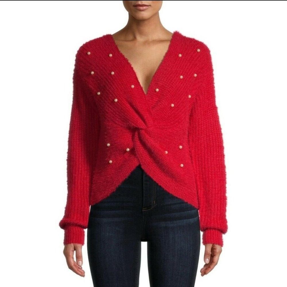 Twist Pearl Sweater size M